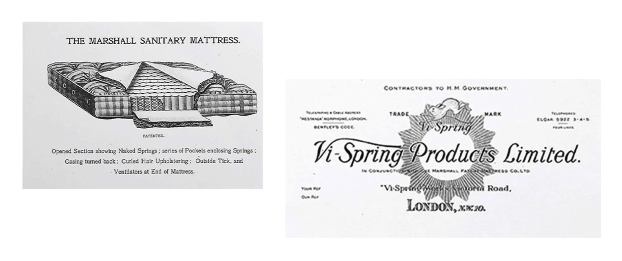 James Marshall invents the pocket spring - Vispring Ltd Established