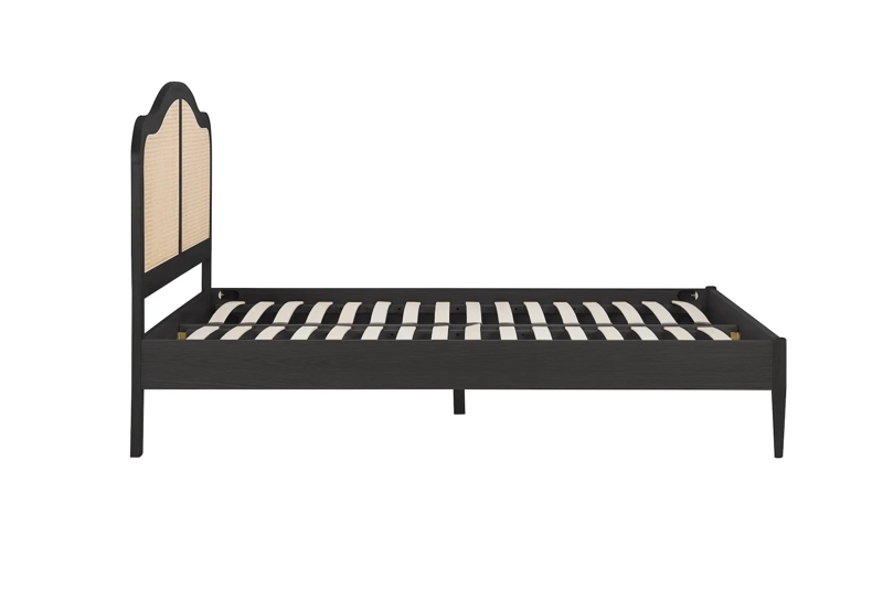 Edgeworth Black Oak Bed Frame