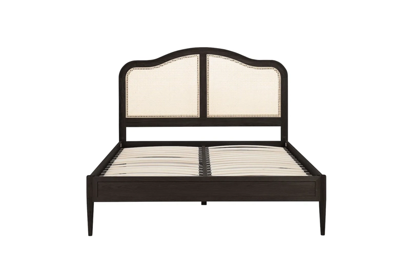 Edgeworth Black Oak Bed Frame